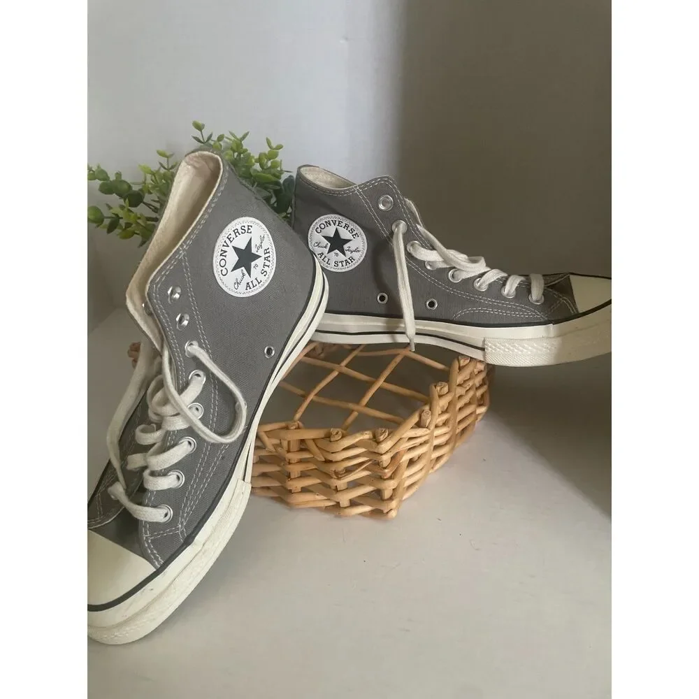 Converse Chuck 70 Vintage Canvas Origin Story Grey Sneakers Size Men 7 Women 9